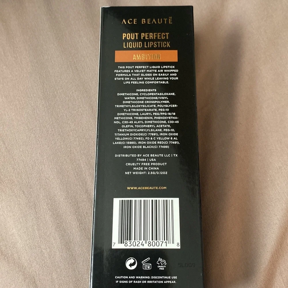 5 for $25/Ace Beaute Pout Perfect Liquid Lipstick